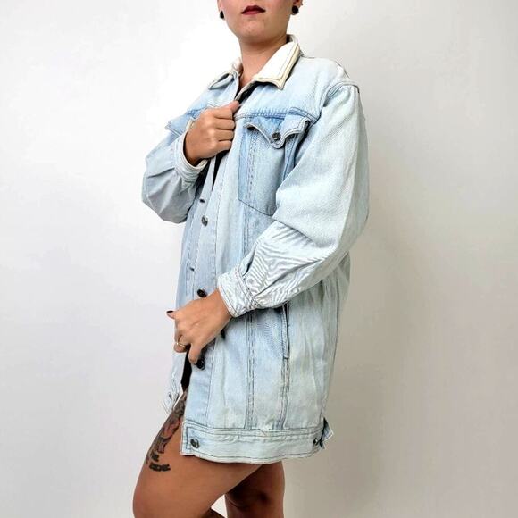 Vintage 90s IZZY Corduroy Denim Jean Jacket - S - Picture 7 of 11